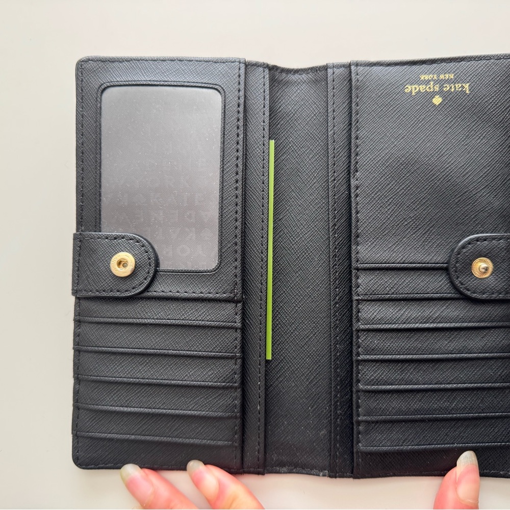 Kate Spade Black Leather Card Holder